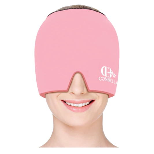 Migraine Relief Cap, Soothing Headache Ice Face Mask